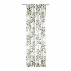Biało-brązowa zasłona 135x245 cm – Sehlbach obraz