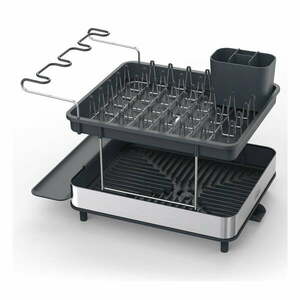 Szary ociekacz dwupiętowy ze stali nierdzewnej Excel – Joseph Joseph obraz