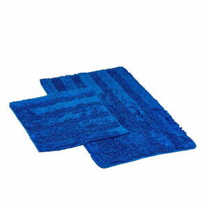 Ciemnoniebieskie dywaniki łazienkowe zestaw 2 szt. 60x100 cm Luxury Softy – Foutastic obraz