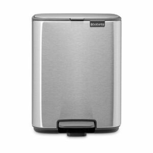 Stalowy kosz na śmieci z pedałem w kolorze matowego srebra 7 l Bo – Brabantia obraz