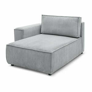 Jasnoszary sztruksowy moduł sofy (lewostronny) Nihad modular – Bobochic Paris obraz