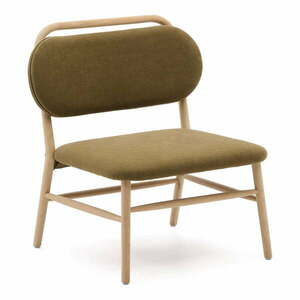 Zielony fotel z tkaniny szenilowej Helda – Kave Home obraz