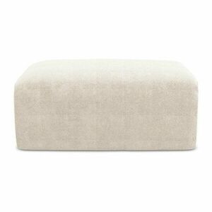 Kremowy podnóżek z tkaniny szenilowej Kona – Makamii obraz