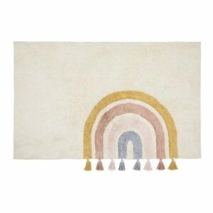 Bawełniany dywan dziecięcy odpowiedni do prania/tkany ręcznie w kolorze kości słoniowej 90x150 cm Tadea – Kave Home obraz
