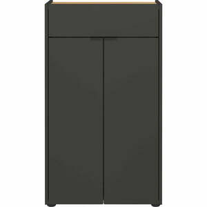 Antracytowa wysoka szafka łazienkowa 60x98 cm Forano – Germania obraz