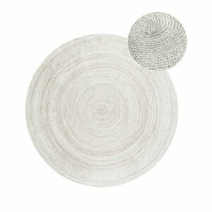 Biały okrągły dywan z juty dwustronny/tkany ręcznie ø 140 cm Braided – Hanse Home obraz