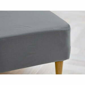 Szare prześcieradło z bawełny organicznej z gumką 180x200 cm Calm – Södahl obraz