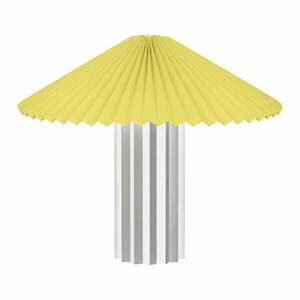 Lampa stołowa w żółto-srebrnym kolorze ze ściemniaczem i tekstylnym kloszem (wysokość 36 cm) Taite – Blomus obraz
