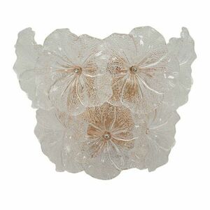 Szklany kinkiet w kolorze złota Ibiscus – Mauro Ferretti obraz