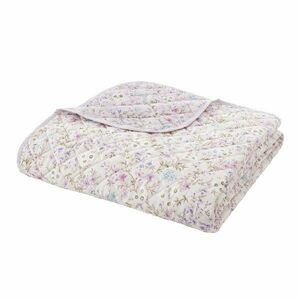 Lawendowo-beżowa bawełniana narzuta pikowana 220x230 cm Ditsy Floral – Bianca obraz