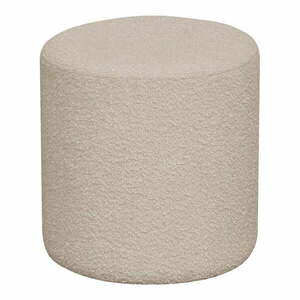 Beżowy puf z materiału bouclé Ejby – House Nordic obraz