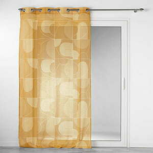 Żółta firanka z woalu 140x280 cm Esquisse – douceur d'intérieur obraz