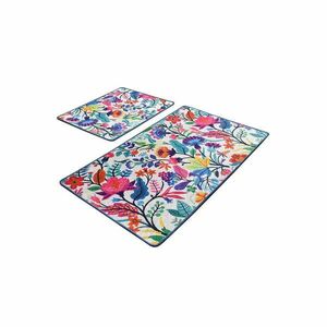 Zestaw 2 prostokątnych dywaników łazienkowych Foutastic Wild Garden obraz