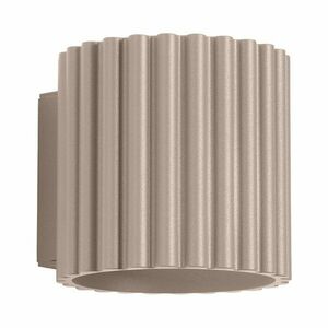 Szarobrązowy kinkiet ø 10 cm Zora – Sollux obraz