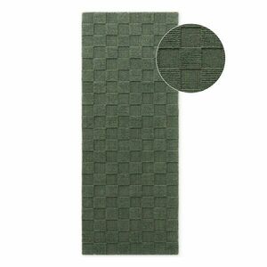 Ciemnozielony wełniany chodnik tkany ręcznie 80x200 cm Scala – Villeroy&Boch obraz