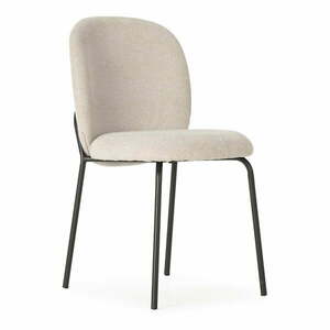 Czarno-kremowe krzesła zestaw 4 szt. Daia – Marckeric obraz