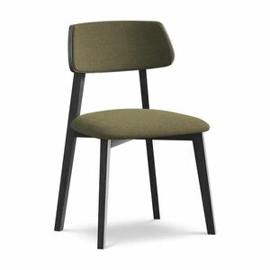 Zielone krzesło z litego drewna Niu – Makamii obraz