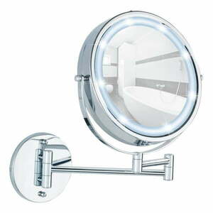 Lustro z oświetleniem/powiększające (5x) kosmetyczne ø 17, 5 cm Power-Loc Lumi – Wenko obraz