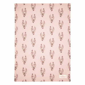 Różowa bawełniana ściereczka Green Gate Dina Pale, 50x70 cm obraz