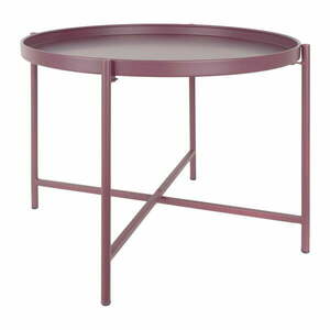 Wrzosowy metalowy okrągły stolik ø 50 cm Meseta – Leitmotiv obraz