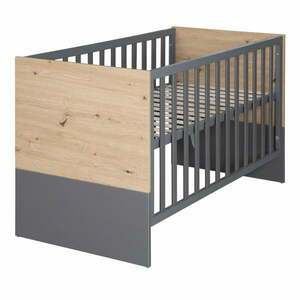 Szaro-naturalne łóżeczko 60x120 cm Anna – Roba obraz