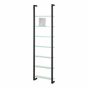 Czarna wielopoziomowa metalowa półka 46 cm Cubic – Spinder Design obraz