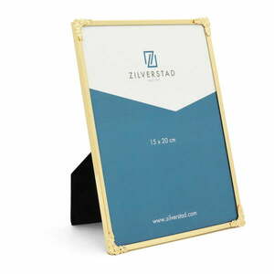 Metalowa ramka stojąca/ścienna w kolorze złota 16x21 cm Decora – Zilverstad obraz