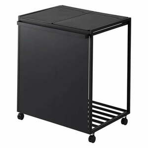 Czarny metalowy kosz na śmieci do segregacji odpadów Tower – YAMAZAKI obraz