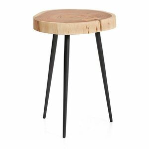 Okrągły stolik z blatem z drewna akacjowego 35x35 cm Tanive – Kave Home obraz