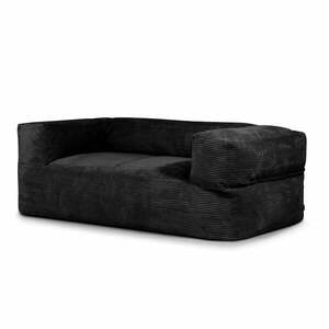 Czarny sztruksowy worek do siedzenia Sofa MooG – SLOWDOWN obraz