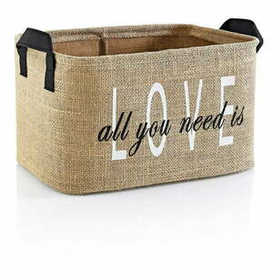 Koszyk do przechowywania z juty 30x22x30 cm – Mioli Decor obraz